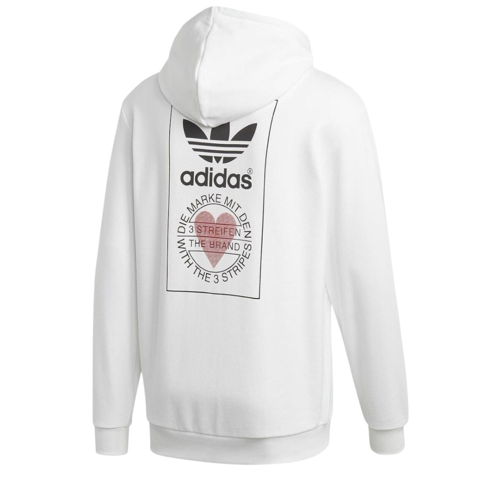 Adidas Originals Valentine's Day Series Back Printing Logo White Unisex